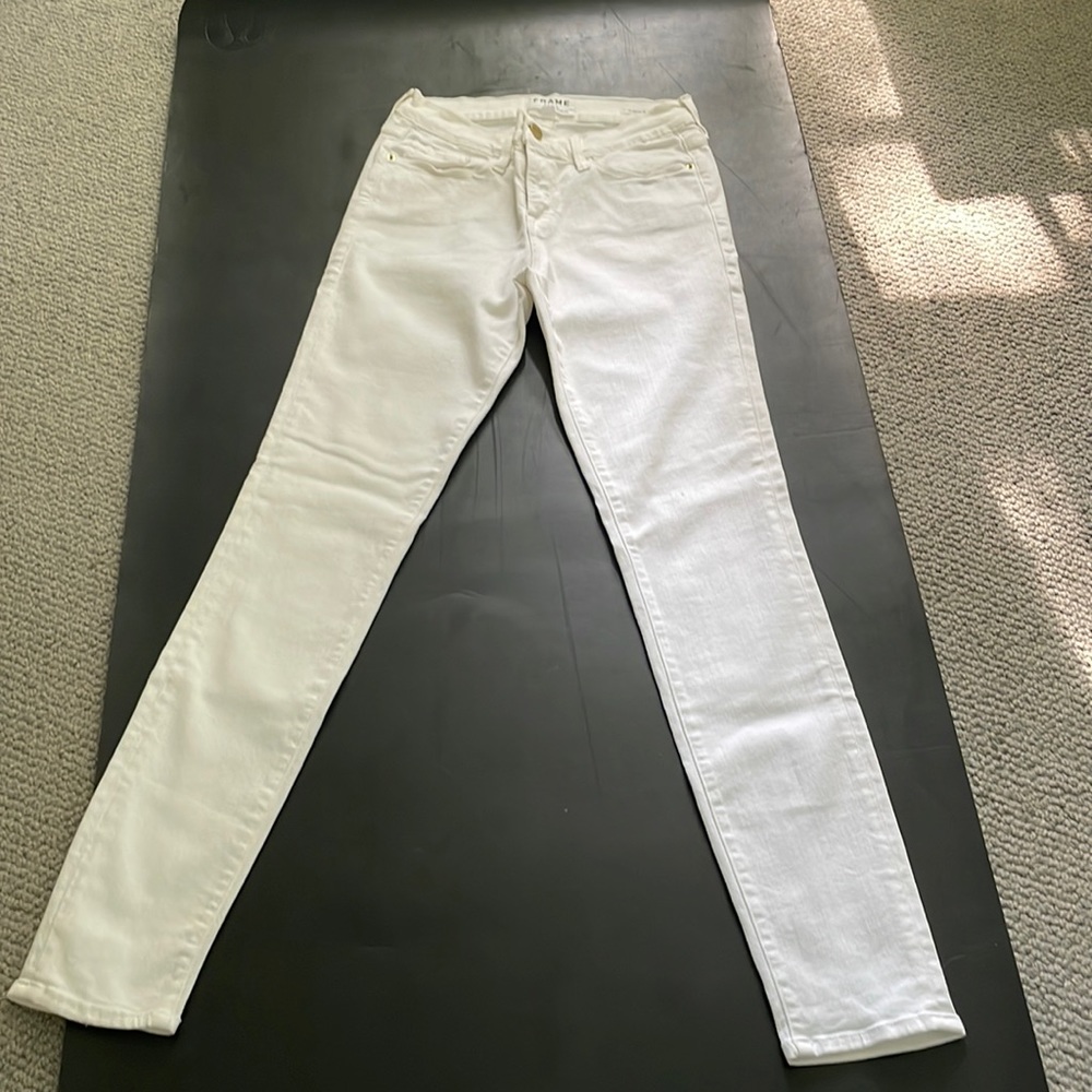 FRAME white skinny Jean 28